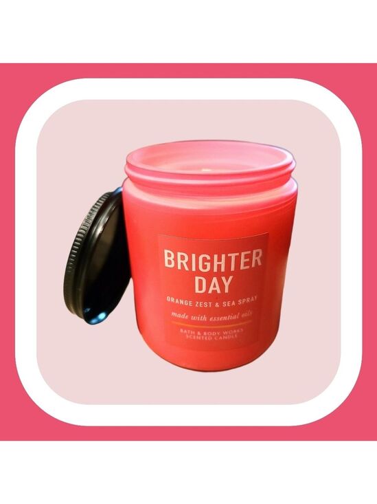 Bath & Body Works Other - "BRIGHTER DAY" ORANGE ZEST & SEA SPRAY SINGLE WICK CANDLE by Bath and Body Works